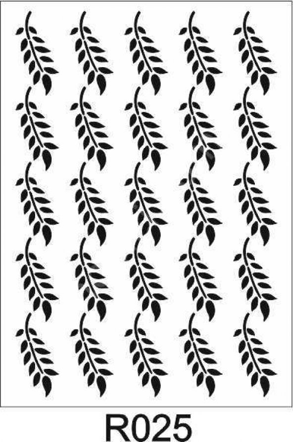 Duvar Dekor Stencil Şablon (40x40) R-025 ürün görseli 1
