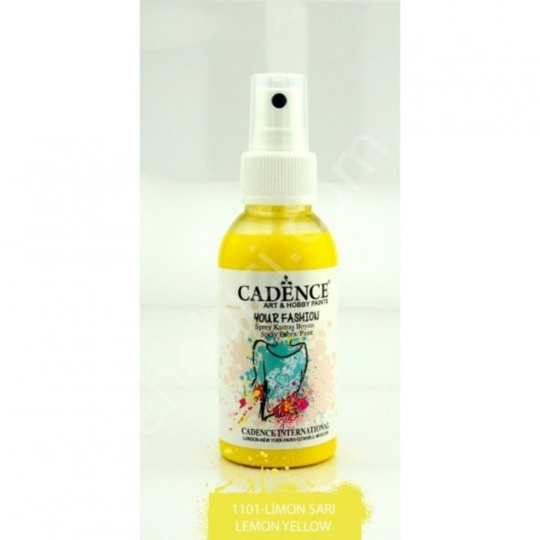 Cadence Your Fashion Sprey Kumaş Boyası - 1101 Limon Sarı ürün görseli 1