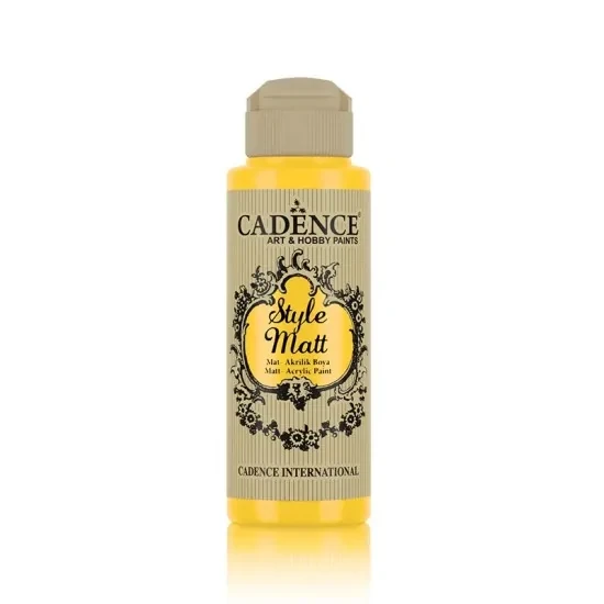 Cadence Style Matt Akrilik Boya S9011 Sarı 120ml ürün görseli 1