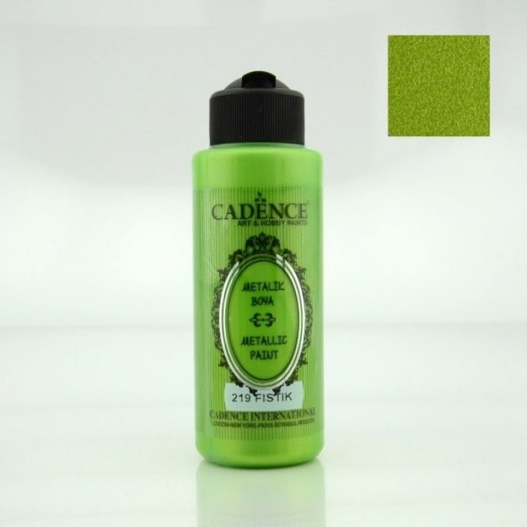 Cadence Metalik Boya - 219 Fıstık Yeşili 120ML ürün görseli 1