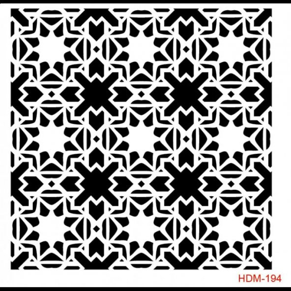 Cadence Home Dekor Stencil 25x25 HDM194 ürün görseli 1
