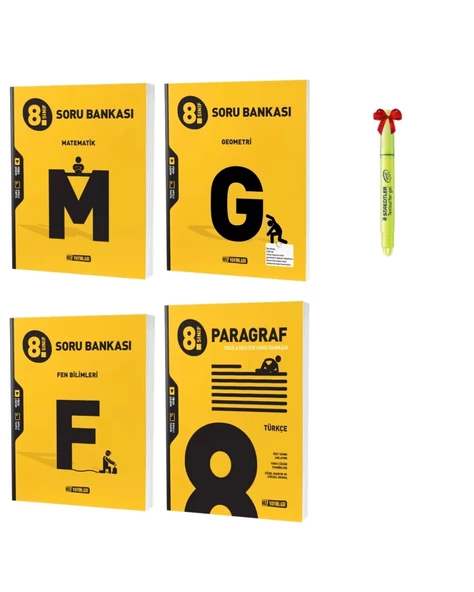 LGS 8.Sınıf Matematik Geometri Fen ve Paragraf Soru Bankası ürün görseli 1