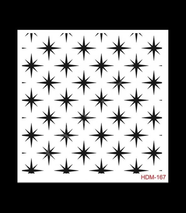 HDM167 Cadence Home Dekor Stencil 25x25 ürün görseli 1