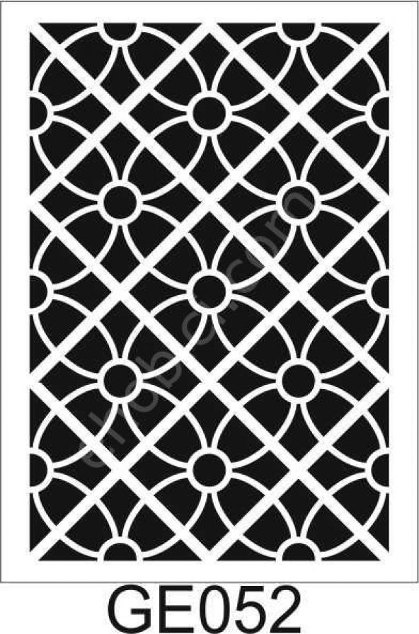 Geometrik Desenler Stencil Şablon (21x30) GE-052 ürün görseli 1