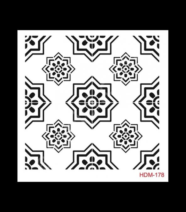 HDM178 Cadence Home Dekor Stencil 25x25 ürün görseli 1