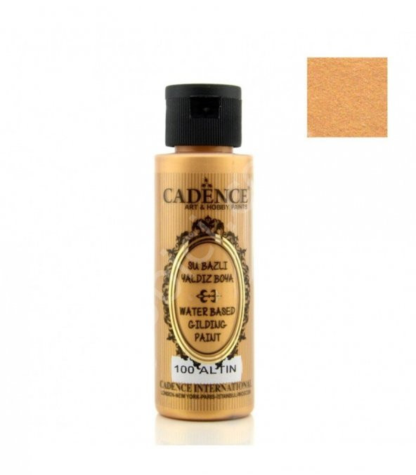 Cadence Su Bazlı Yaldız Boya 100 Altın 70ML ürün görseli 1
