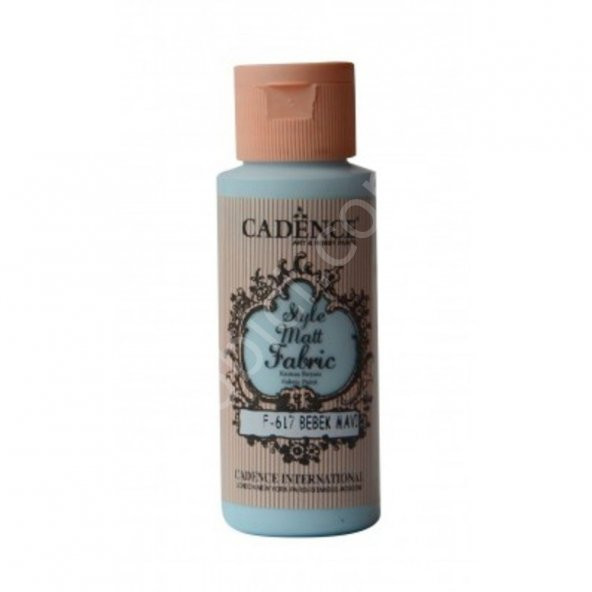 Cadence Style Mat Kumaş Boyası - 617 Bebek Mavi 59ml ürün görseli 1