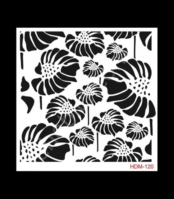 HDM120 Cadence Home Dekor Stencil 25x25 ürün görseli 1