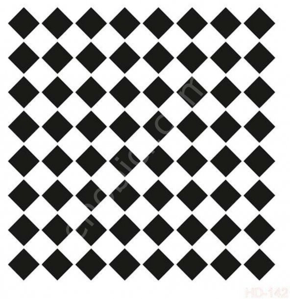 HD142 Cadence Home Dekor Stencil 45x45 ürün görseli 1