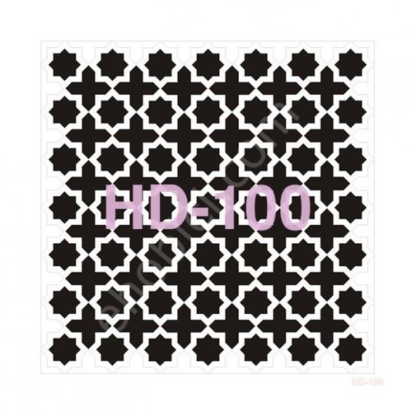 HD100 Cadence Home Dekor Stencil 45x45 ürün görseli 1