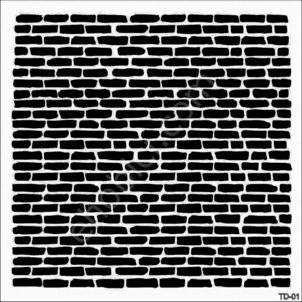 Cadence HD179 Tuğla Duvar Stencil TD01 ürün görseli 1