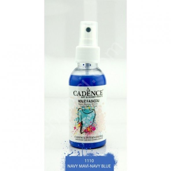 Cadence Your Fashion Sprey Kumaş Boyası - 1110 Navy Mavi ürün görseli 1