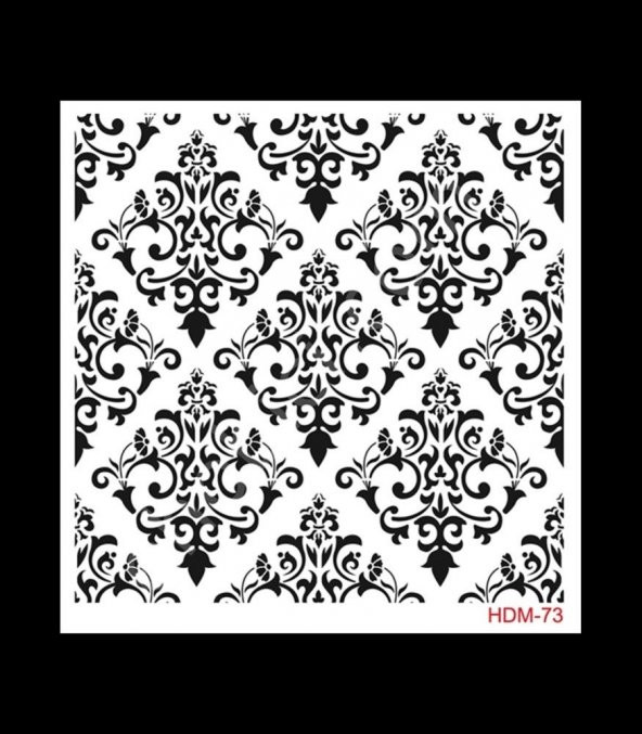 HDM73 Cadence Home Dekor Stencil 25x25 ürün görseli 1