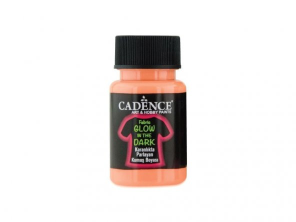 Cadence Gece Parlayan Kumaş Boya - Turuncu - Glow in Dark 50ml ürün görseli 1