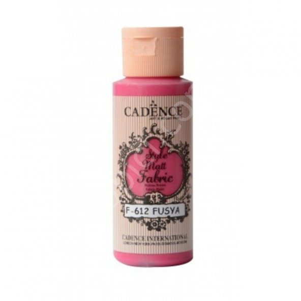 Cadence Style Mat Kumaş Boyası - 612 Fuşya 59ml ürün görseli 1