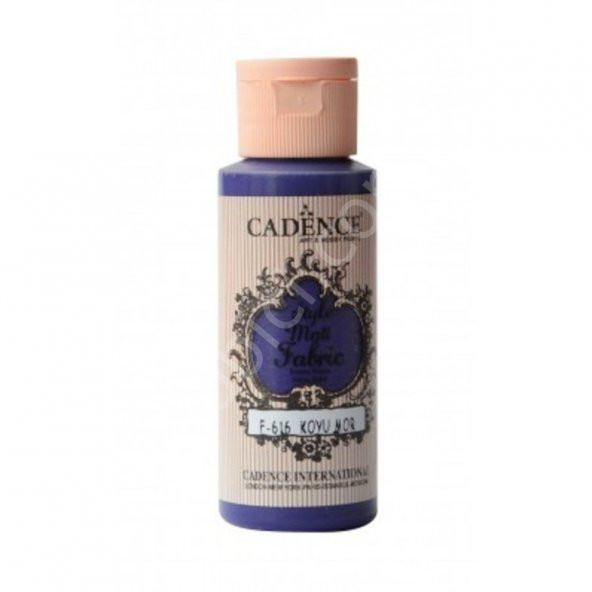 Cadence Style Mat Kumaş Boyası - 616 Koyu Mor 59ml ürün görseli 1