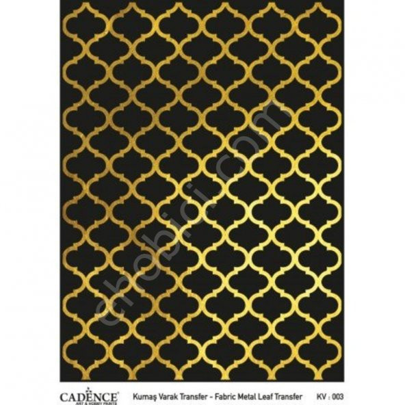KV-03 Cadence Kumaş Varak Transfer Altın 30x42 ürün görseli 1