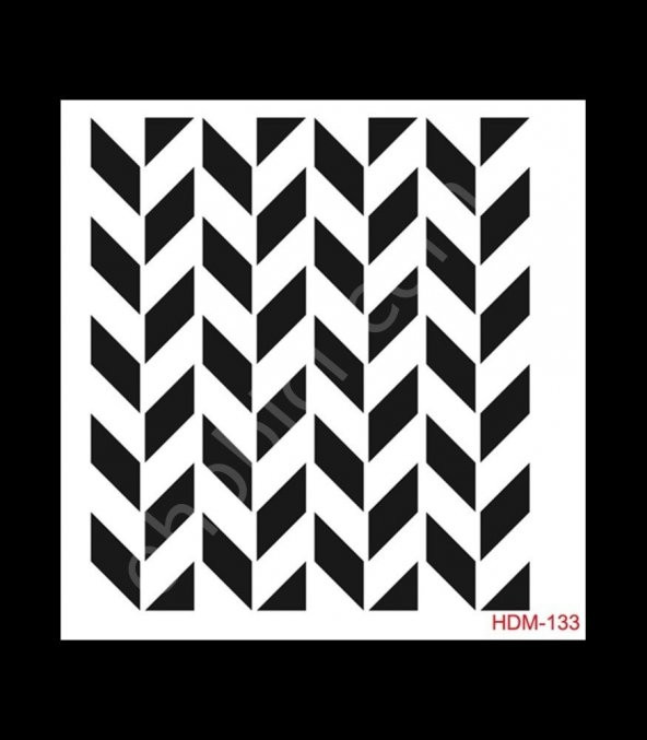 HDM133 Cadence Home Dekor Stencil 25x25 ürün görseli 1