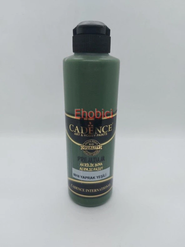 Cadence Akrilik Boya 250ML 8018 Yaprak Yeşili Ahşap Boyası ürün görseli 1