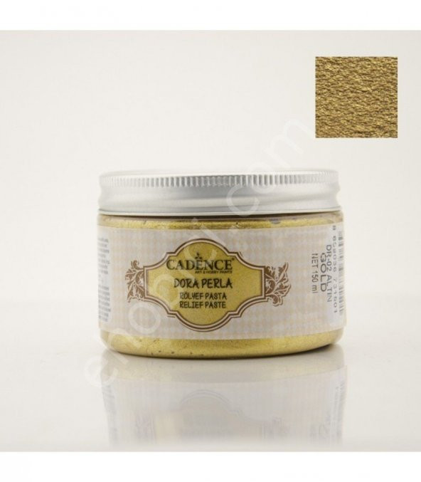 Cadence Dora Perla Rölyef Pasta 150ml DR02 Altın ürün görseli 1