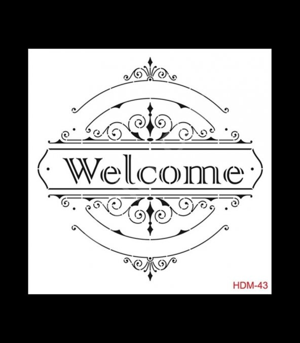 HDM43 Cadence Home Dekor Stencil 25x25 ürün görseli 1