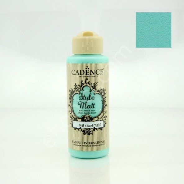 Cadence Style Matt Akrilik Boya S9038 Açık Nane Yeşili 120ml ürün görseli 1