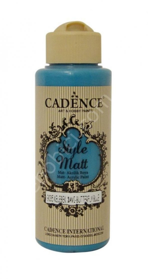 Cadence Style Matt Akrilik Boya S9035 Kelebek Mavisi 120ml ürün görseli 1