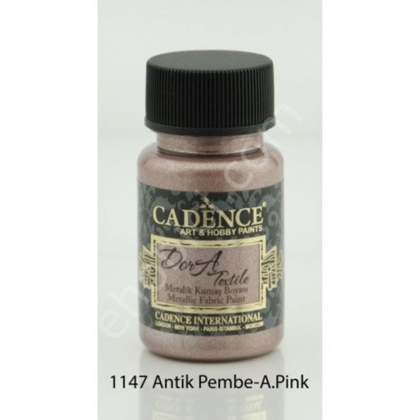 Cadence Dora Metalik Kumaş Boyası 1147 Antik Pembe 50ml ürün görseli 1