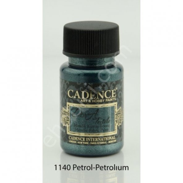 Cadence Dora Metalik Kumaş Boyası 1140 Petrol 50ml ürün görseli 1