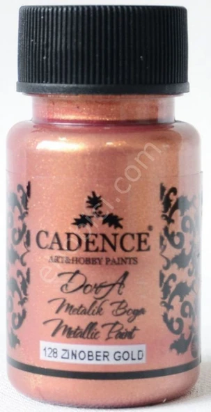 Cadence Dora Metalik Boya 128 Zinober Altın 50ML ürün görseli 1