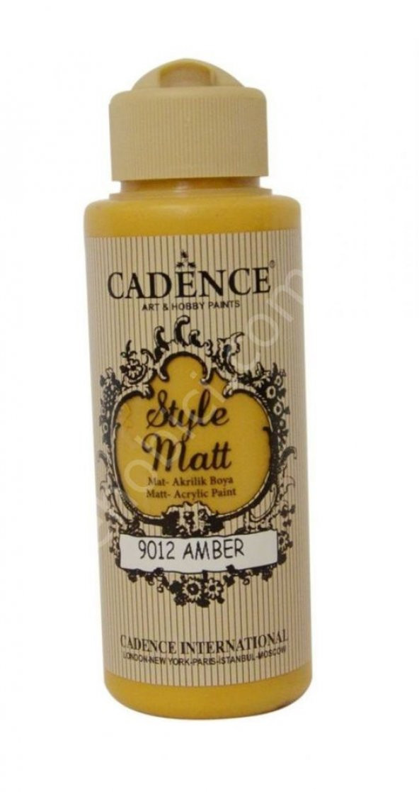 Cadence Style Matt Akrilik Boya S9012 Amber 120ml ürün görseli 1