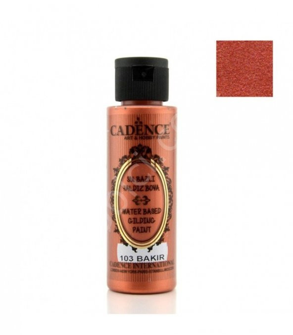 Cadence Su Bazlı Yaldız Boya 103 Bakır 70ML ürün görseli 1