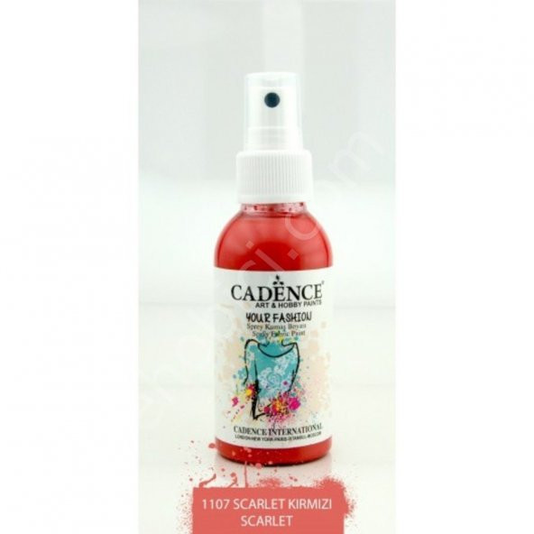 Cadence Your Fashion Sprey Kumaş Boyası - 1107 Scarlet Kırmızı ürün görseli 1
