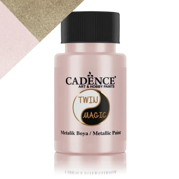 Cadence Twin Magic Metalik Boya TM-15 Altın-G.Pembe ürün görseli 1