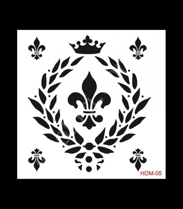 HDM05 Cadence Home Dekor Stencil 25x25 ürün görseli 1