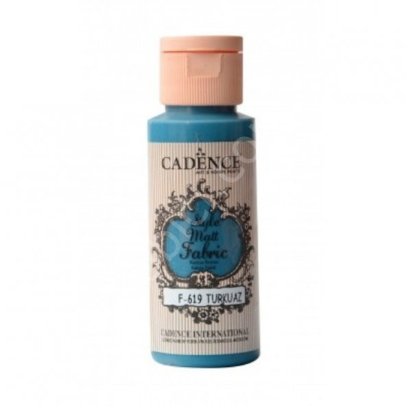 Cadence Style Mat Kumaş Boyası - 619 Turkuaz 59ml ürün görseli 1