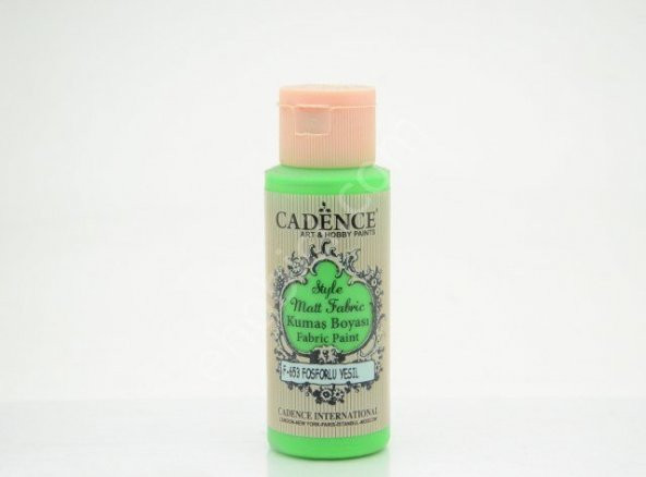 Cadence Style Mat Kumaş Boyası - F-653 Fosforlu Yeşil ürün görseli 1