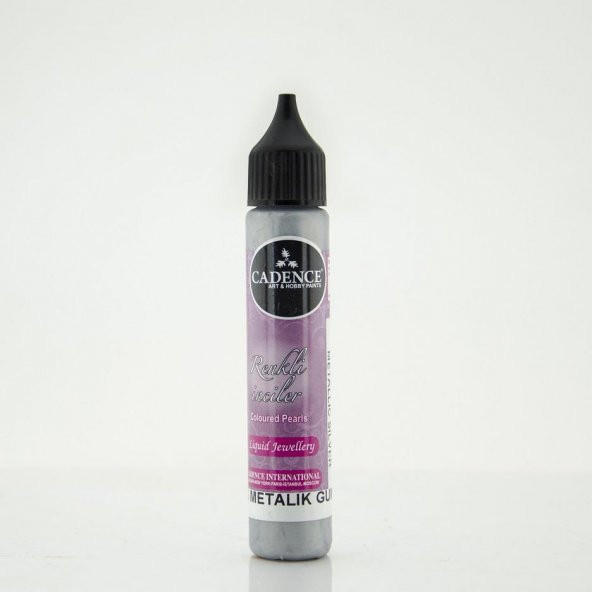 Cadence Renkli İnciler 25ML(cc) Metalik Gümüş ürün görseli 1