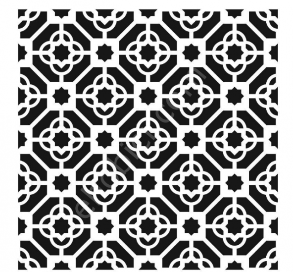 Ardışık Desen Stencil Şablon (25x25) R-035 ürün görseli 1
