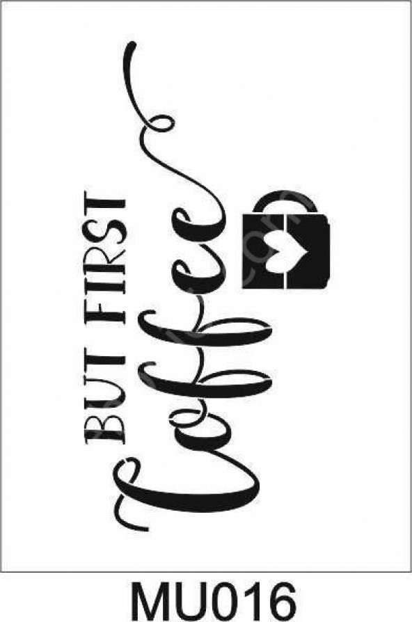 Mutfak Temalı Desenler Stencil Şablon (21x30) MU-016 ürün görseli 1