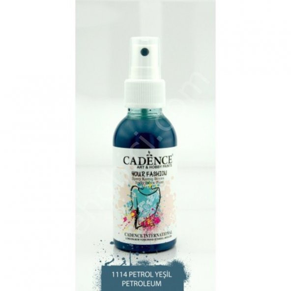 Cadence Your Fashion Sprey Kumaş Boyası - 1114 Petrol ürün görseli 1