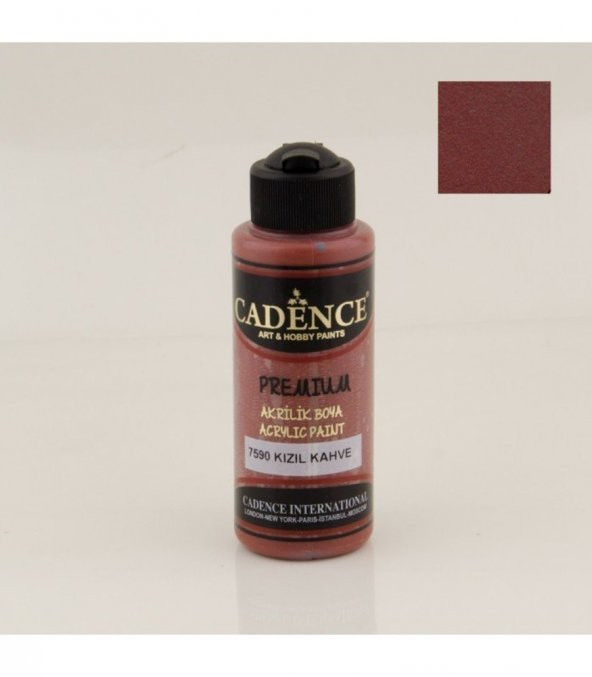 Cadence Akrilik Boya 7590 Kızıl Kahve Ahşap Boyası 120ML ürün görseli 1