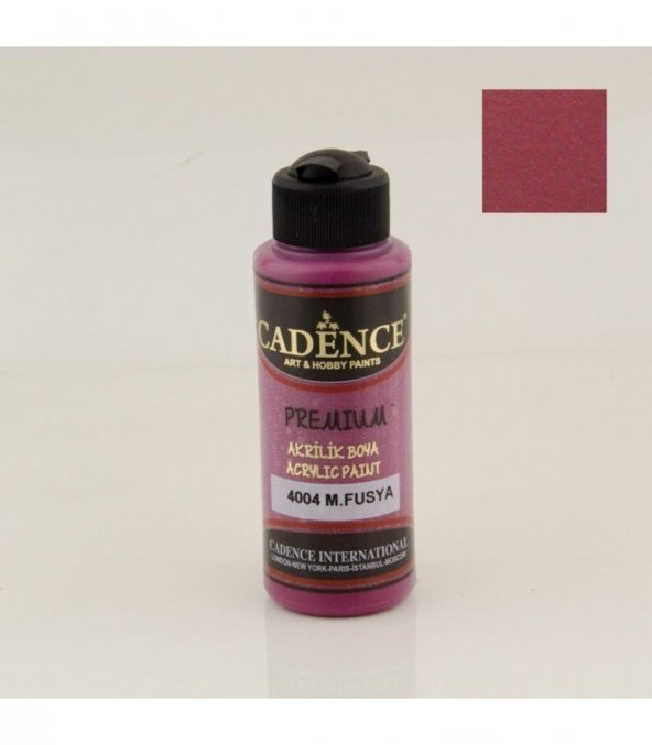 Cadence Akrilik Boya 4004 M. Fuşya Ahşap Boyası 120ML ürün görseli 1