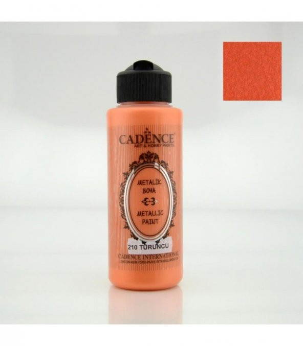 Cadence Metalik Boya - 210 Turuncu 120ML ürün görseli 1
