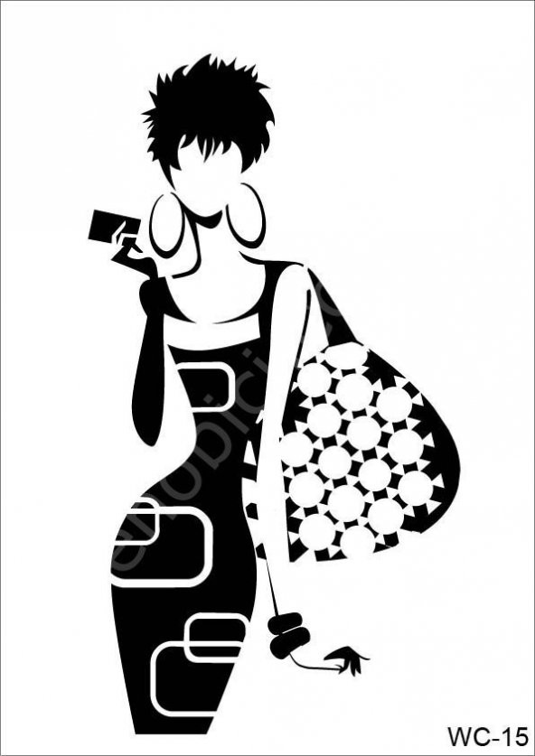 Cadence Stencil Şablon A4 Woman Collection WC-15 ürün görseli 1