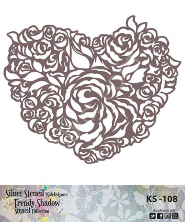 Cadence KS108 Silüet Stencil - Resim 2