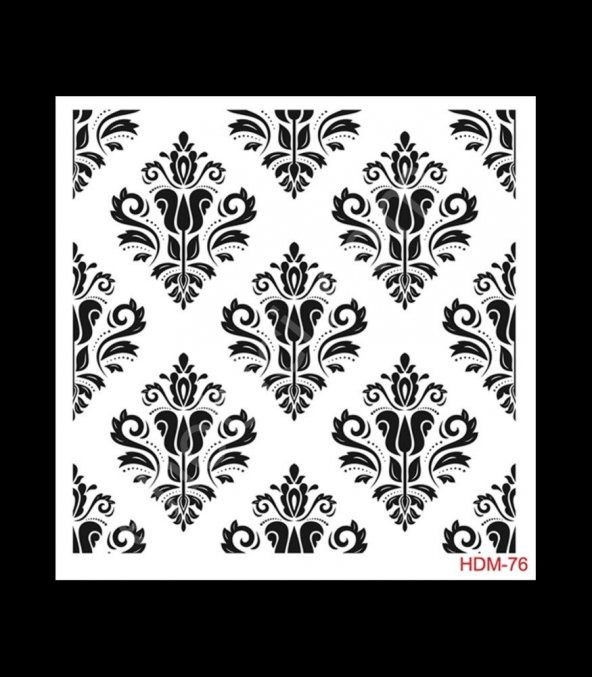 HDM76 Cadence Home Dekor Stencil 25x25 ürün görseli 1