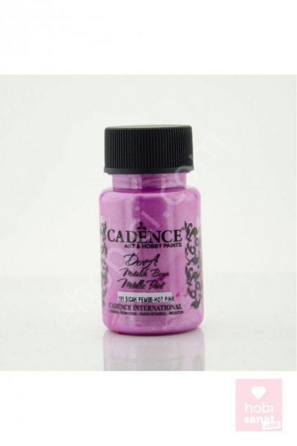 Cadence Dora Metalik Boya 191 Sıcak Pembe 50ML ürün görseli 1