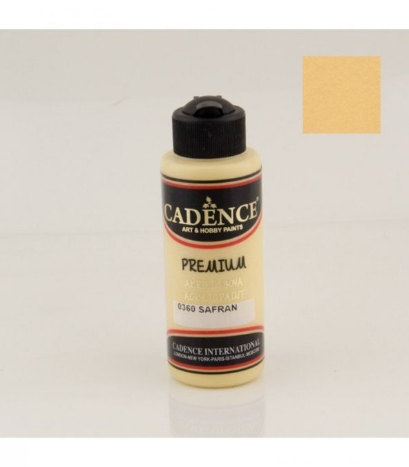 Cadence Akrilik Boya 0360 Safran Ahşap Boyası 120ML ürün görseli 1