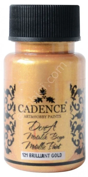 Cadence Dora Metalik Boya 121 Brilliant Gold 50ML ürün görseli 1